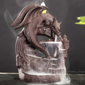 Ceramic dragon incense burner