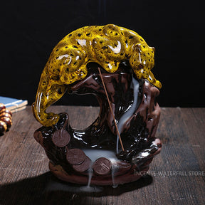 Leopard Incense Burner