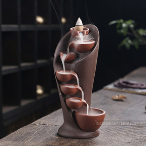 Magic ceramic backflow incense burner