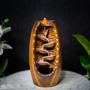 Waterfall incense burner